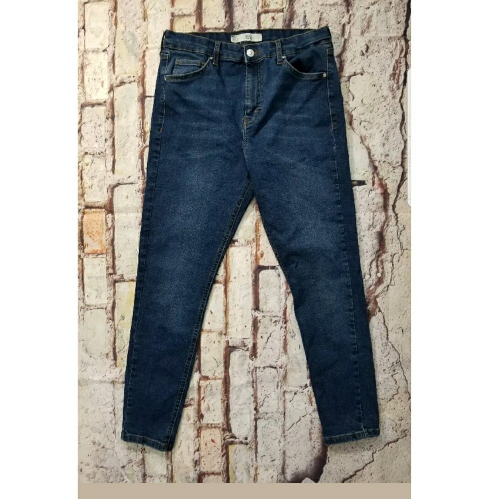 Topshop Moto Jamie High Rise Ankle Skinny Jeans 32